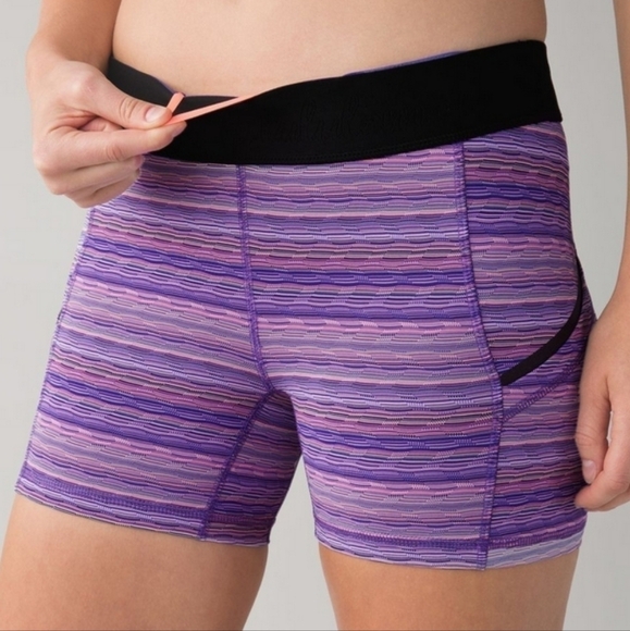 Lululemon What The Sport Short Space Dye Twist Iris Flower Pink Shell 2 - Picture 2 of 8
